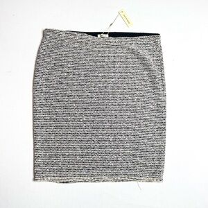 Max Studio Black and White Knit Pencil Skirt Size XL